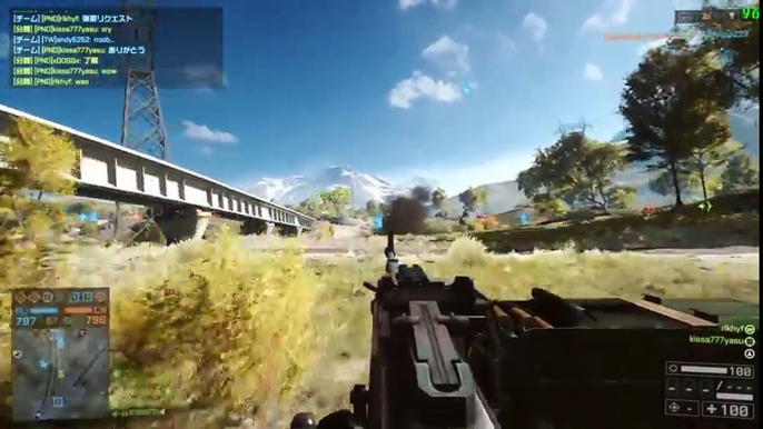 【BF4】 マルチプレイ動画　援護兵奮闘記vol.45_1　MG4　コンクエストconquest 【PC】