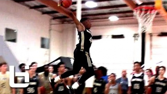6'2 Dennis Smith EASILY Dunks Over 6'10 Player at Adidas Nations!