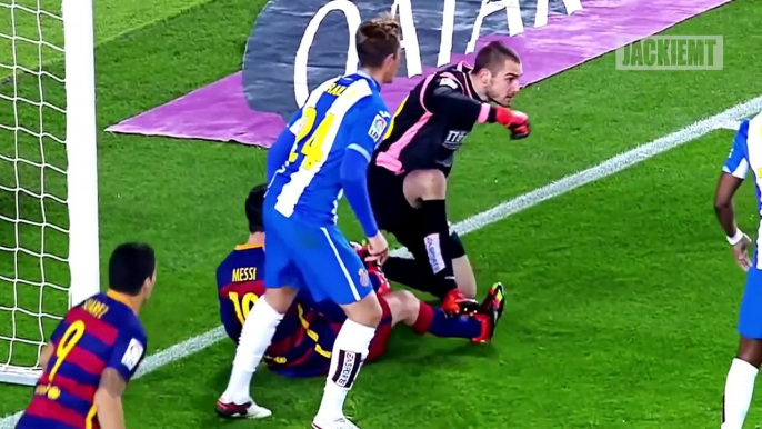 Brutal-Fouls Tackle on Lionel Messi, C.Ronaldo, Neymar - HD