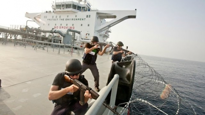 Somali Pirates VS Ship's Private Security Guards