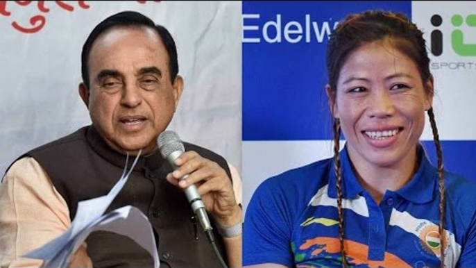 Mary Kom and Subramanian Swamy take oath as RS nominated members