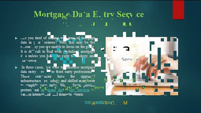 Mortgage Data Entry Services, India - Sasta Outsourcing Services