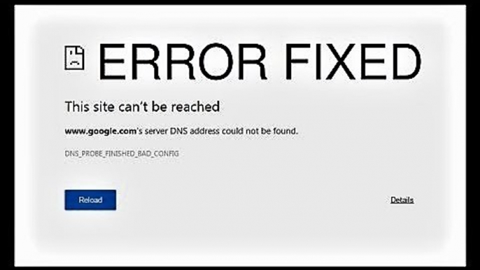 How to fix server DNS address could not be found Site couldn't be reached