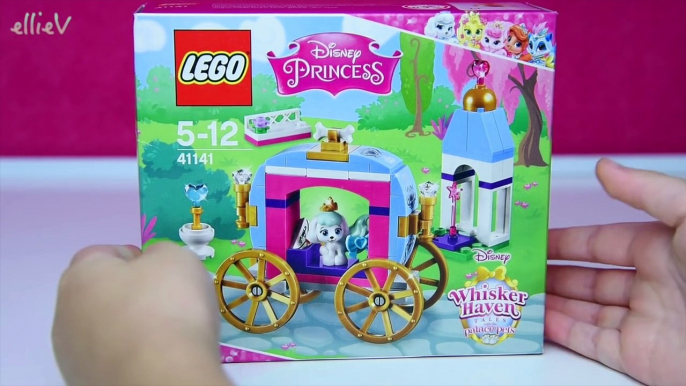 Construire le chariot enfants palais animaux domestiques jouer Princesse citrouilles examen jouets Lego disney royal