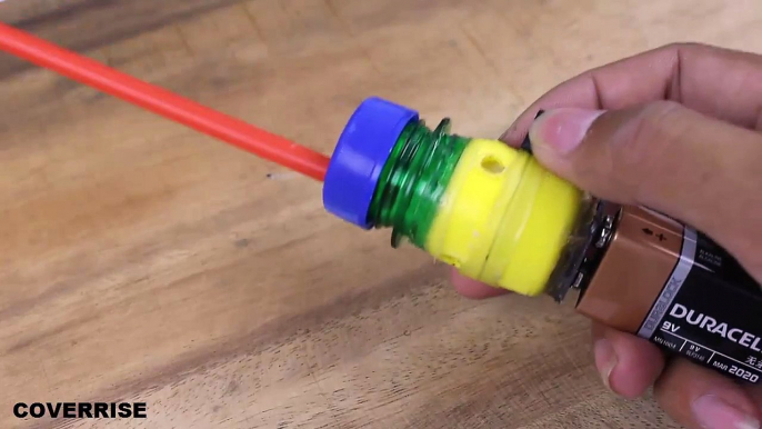 How to Make a Mini Vacuum Cleaner Using Plastic Bottle Caps and DC Motor