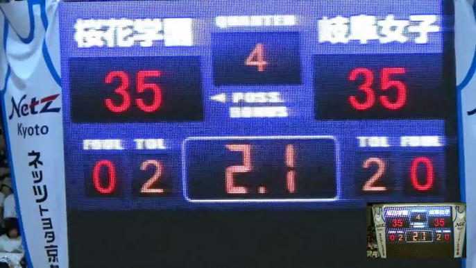 桜花学園vs岐阜女子(4Q)高校バスケ 女子 2015 インターハイ決勝