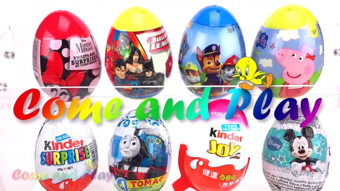 Super Surprise Eggs Kinder Surprise Kinder Joy Disney Mickey Mouse Peppa Pig Paw Patrol For Kids-Fo