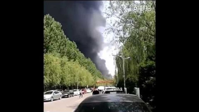 Fire at Beijing's Xiedao Resort Spews Giant Smoke Plumes Into Sky