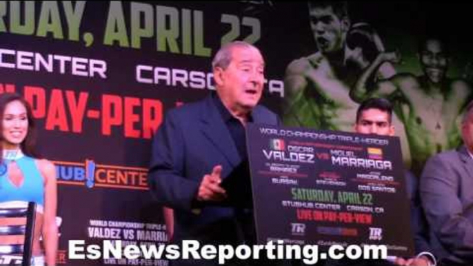 "With all respect to Ward but Gvozdyk is the best light heavyweight.." says Bob Arum - EsNews Boxing