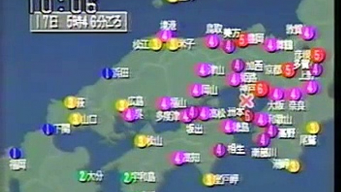 阪神淡路大震災1995.1.17｜NHK当日のショッキングなニュース（09：59 - 10：20）