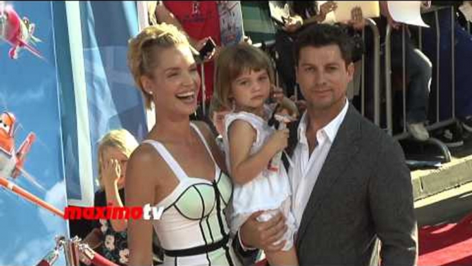 Ashley Scott Lands at PLANES World Premiere Red Carpet Arrivals