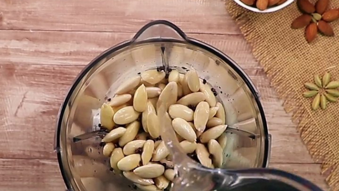 Almond Drink - Badam ka Sharbat - Sharbat-e-Badam Recipe - SooperChef