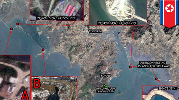 Satellite images show North Korea is building artificial islands