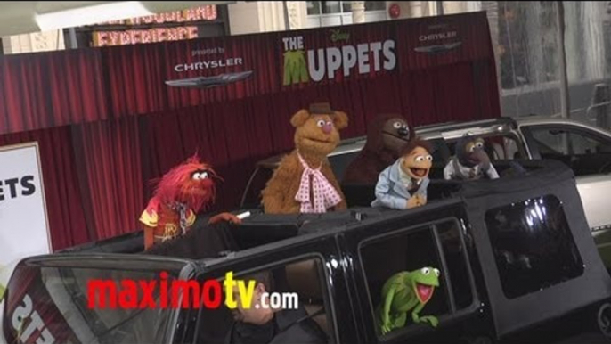 Kermit the Frog , Miss Piggy, Fozzy Bear, Gonzo, Sweetums "The Muppets" World Premiere