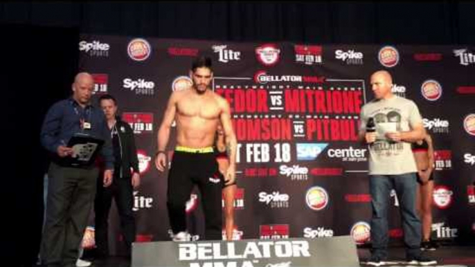 Bellator 145lbs face off weigh in - esnews boxing bellator ufc mma