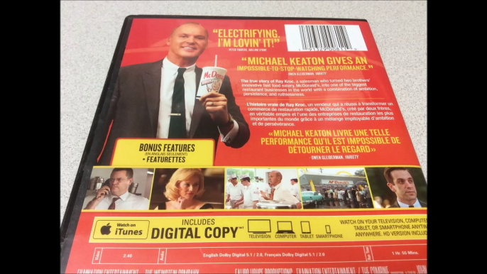 Critique du film The Founder (Le Fondateur) en format DVD