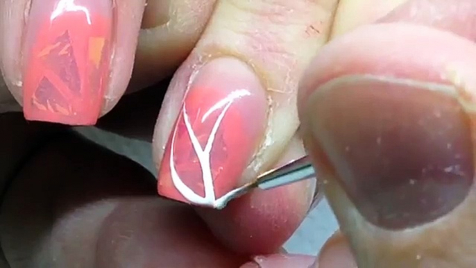 THE SIMPLEST NAIL DESIGN FOR ALL TIME / Shattered Glass Nails / UÑAS ACRILICAS muy simple y delicad