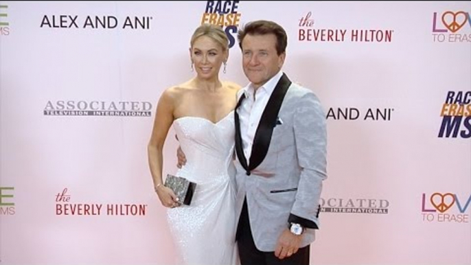 Kym Johnson and Robert Herjavec 2017 "Race to Erase MS Gala" Orange Carpet