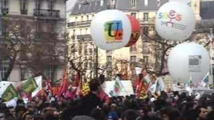 Anti CPE protest Paris March 16 2006