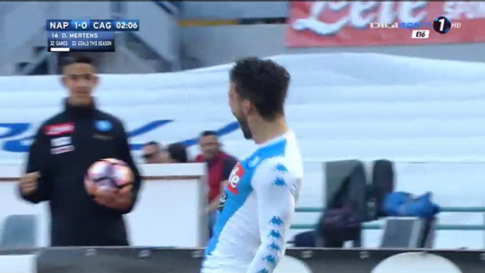 Dries Mertens Goal HD - Napoli 1-0 Cagliari - 06.05.2017