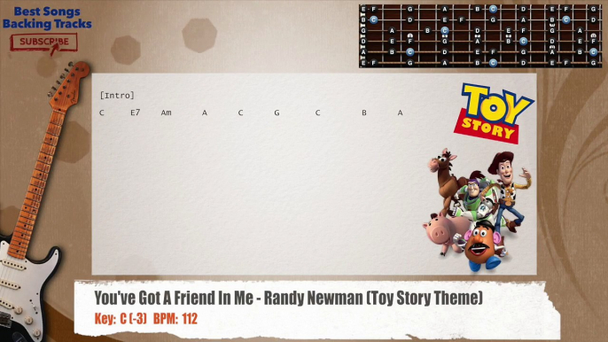 You've Got A Friend In Me - Randy Newman (Toy Story Bso) Guitar Backing Track