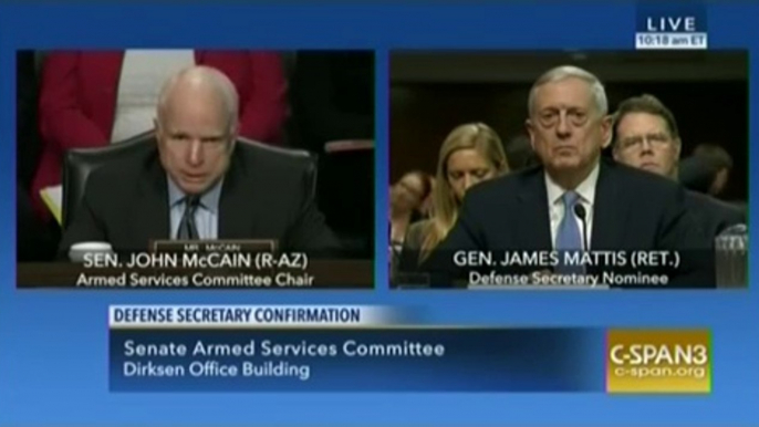 Defense Secretary Nominee General James Mattis Testifies at Con