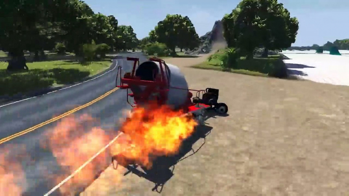 BeamNG.drive - Trap Cannon Car shooting crasasd