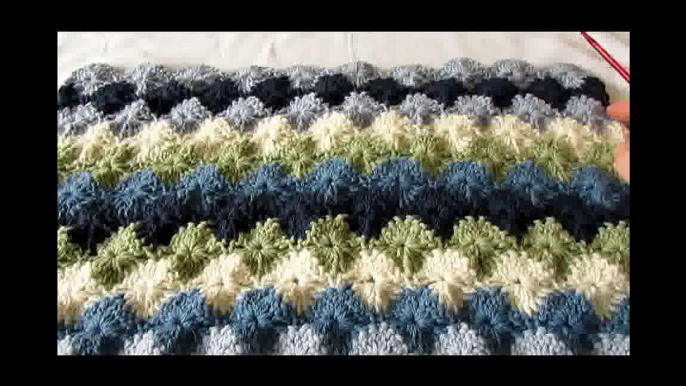 EASY crochet catherine wheel / starburst stitch blanket tutorial part 1