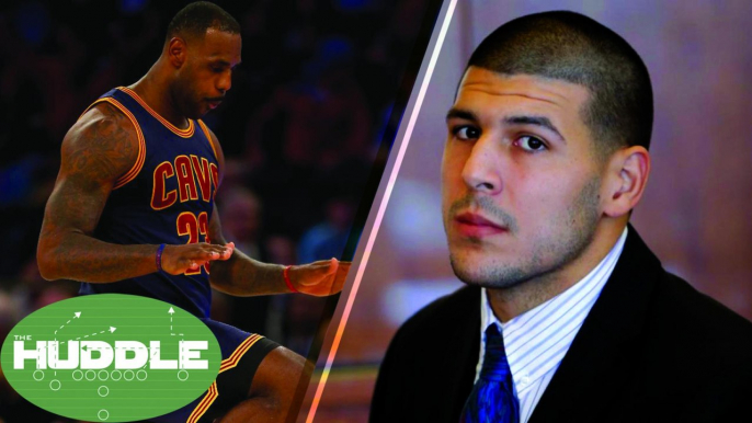 Is LeBron Getting TOO MUCH Credit? Aaron Hernandez Decision UNFAIR to the Victim? -The Huddle