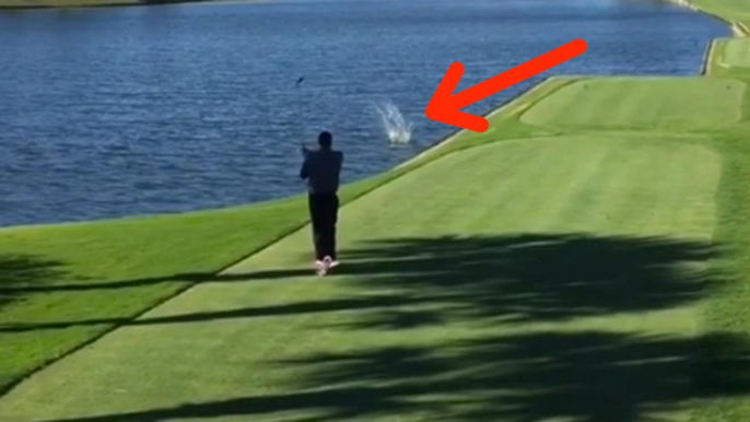 Golfer KILLS Duck with Tee Shot