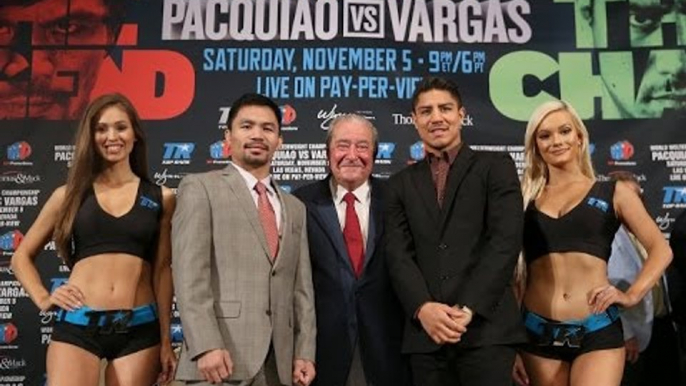 PACQUIAO VS VARGAS 3 WEEKS AWAY; WHO U BETTING ON - EsNews Boxing