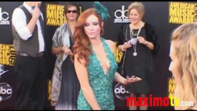 PHOEBE PRICE & CANDIS CAYNE at The American Music Awards Arrivals