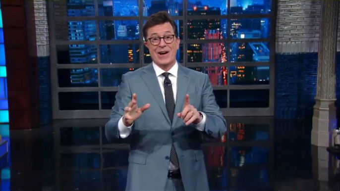 Stephen Colbert Responds to Trump Calling Him a "No Talent" Host | THR News