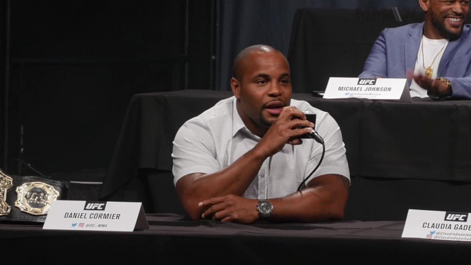 Jon Jones and Daniel Cormier resume years-long trash-talk battle at news conference