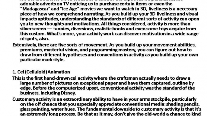 5 Types Of Animation