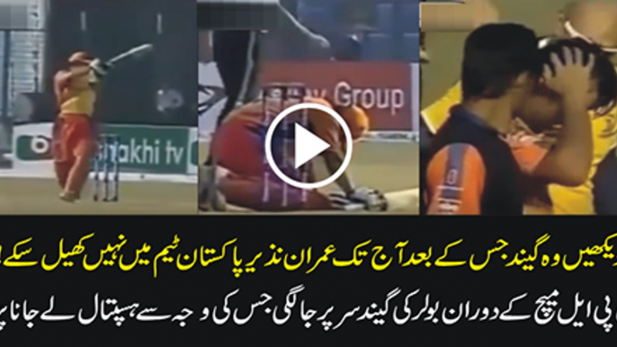 Imran Nazir hit in the head in T20 match