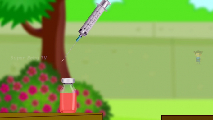 Funny Little Dog Injections in The Bottom - Learning Colors for Kids with 3D Dog_62