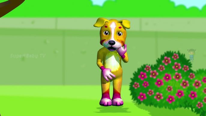 Funny Little Dog Injections in The Bottom - Learning Colors for Kids with 3D Dog_74