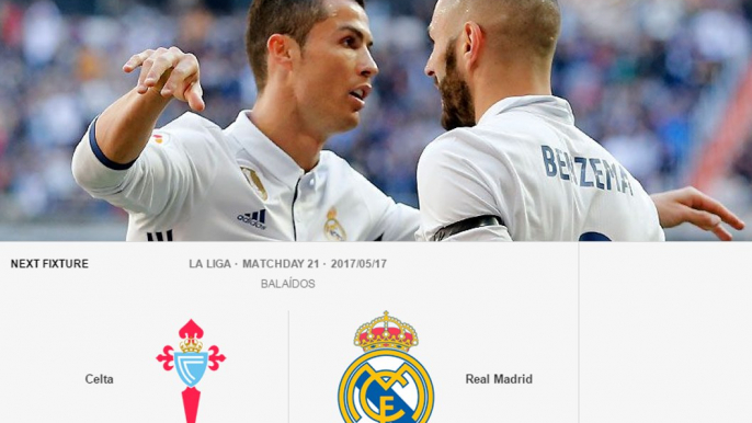 اهداف مباراة ريال مدريد وسيلتا فيجو الدورى الاسبانى 16/17