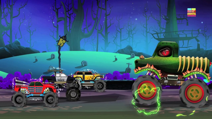 Haunted House Monster Truck - Angel Monster Truck Take Down The Crypt Keeper | Good Vs Evil War