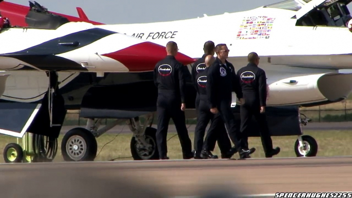 2011 Fort Worth Alliance Air Show - U.S.A.F. Thunderbirds Ground & Air Demonstration