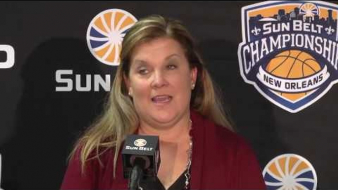 2017 Sun Belt Conference Women's Basketball Championship: Semifinal Press Conference Troy vs UTA