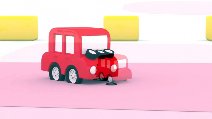 Cartoon Cars - STICKY JELLY SWEEING TRUCK! Construction Cartoons for Children