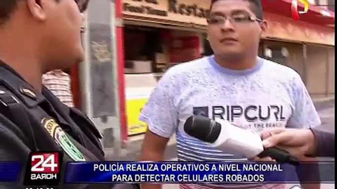 Policía realiza operativos a nivel nacional para detectar celulares robados