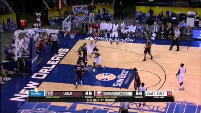 2015 Sun Belt Men's Basketball Champ: Opening Round Highlights (UALR vs South Alabama)