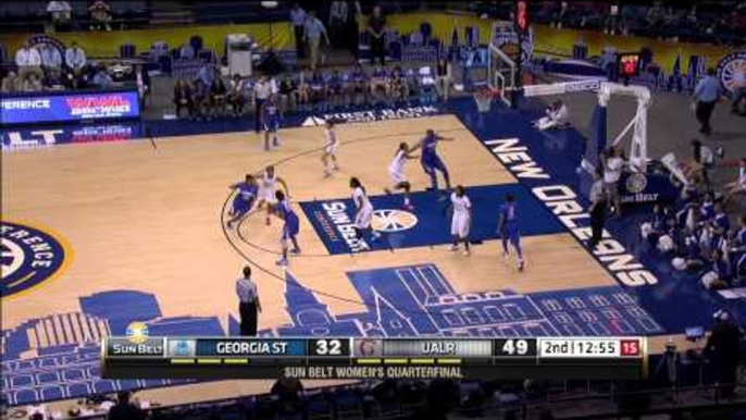 2015 Sun Belt Women's Basketball Championship: Quarterfinal Highlights (UALR vs Georgia State)