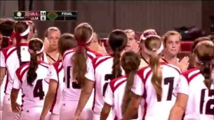 2014 Sun Belt Conference Softball Championship - Game 9 Highlights UL Lafayette vs UL Monroe