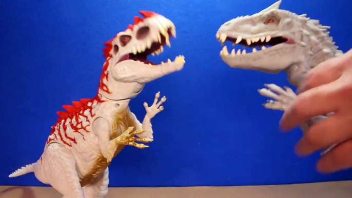 Jurassic World INDOMINUS REX Toy Dinosaurs Hybrid Rampage & Armor I-REX Dinosaur Toys Review-D8