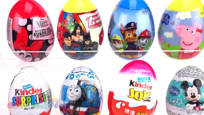 Super Surprise Eggs Kinder Surprise Kinder Joy Disney Mickey Mouse Peppa Pig Paw Patrol For Kids-Fo