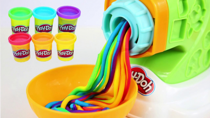 DIY Play Doh Rainbow Spaghetti Maker Modelling Clay Play Doh Mighty Toys-rT